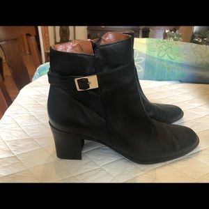 Black Leather Boots Size 8